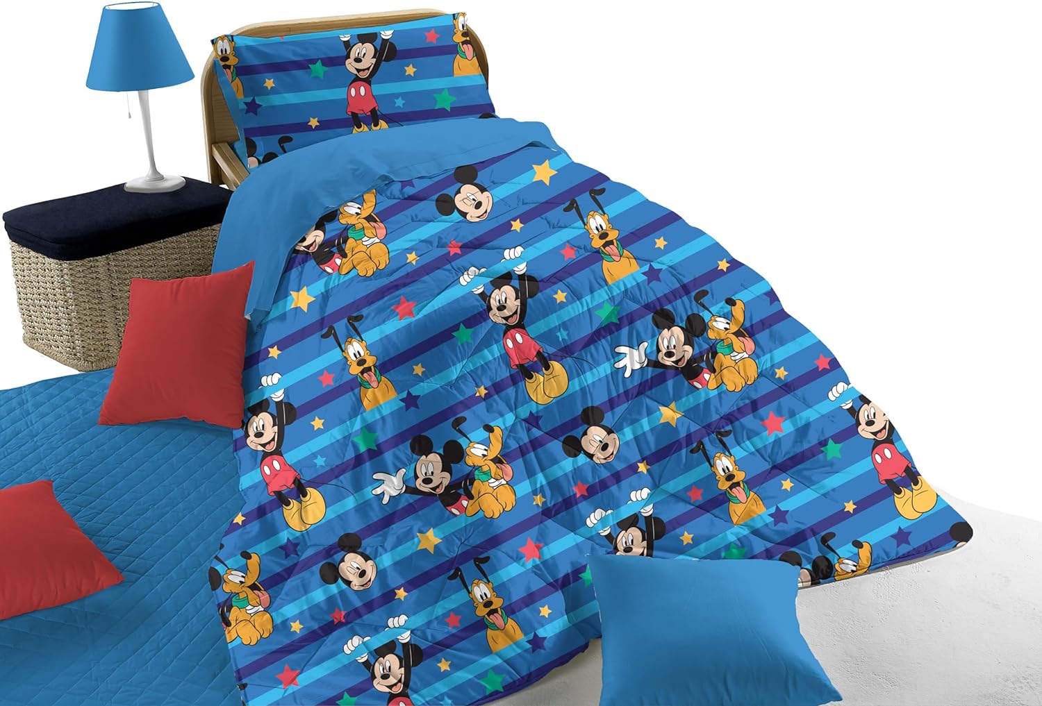 Mickey Mouse Topolino Disney Trapunta Piumone Invernale Singolo Hermet Galeone